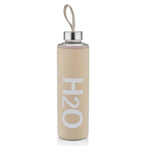 The Mia - H2o Pastel Glass Flask With Cover 600 Ml 87615