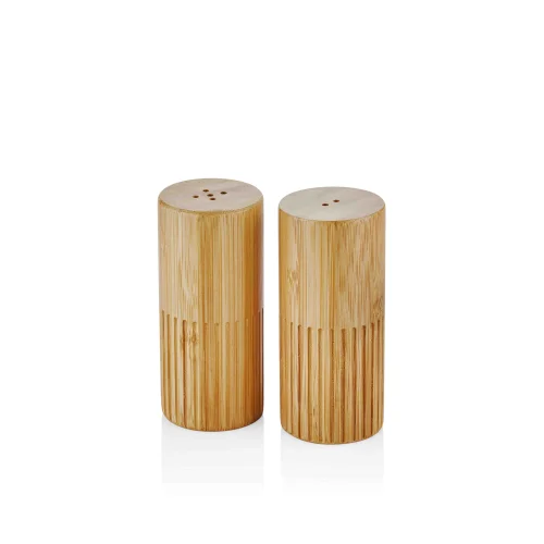 The Mia - Natura Bamboo Salt And Pepper Shakers Set Of 2