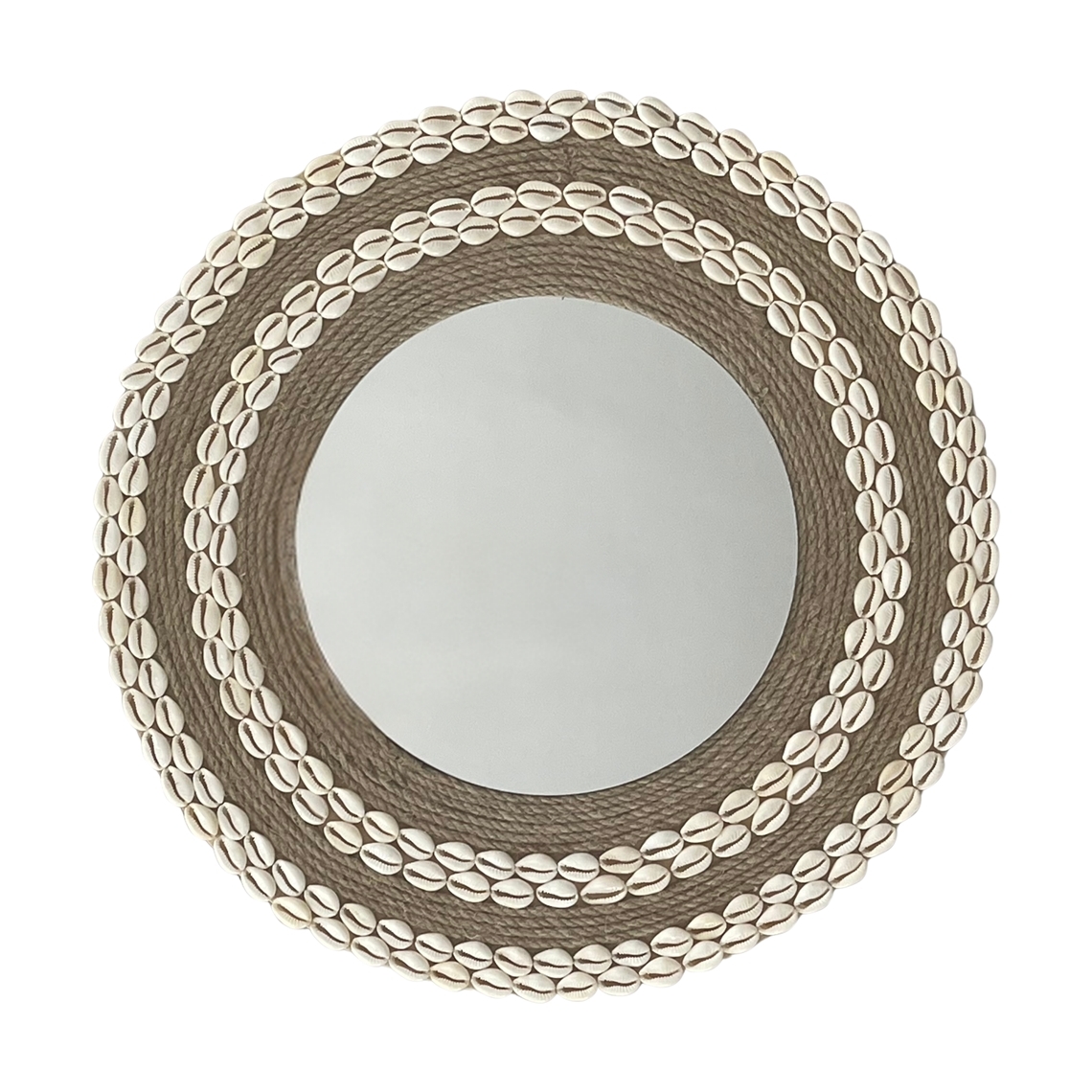 Decorative Mirror With Seashell Accents