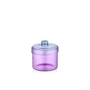 Rainbow Glass Jar 13x10 Cm