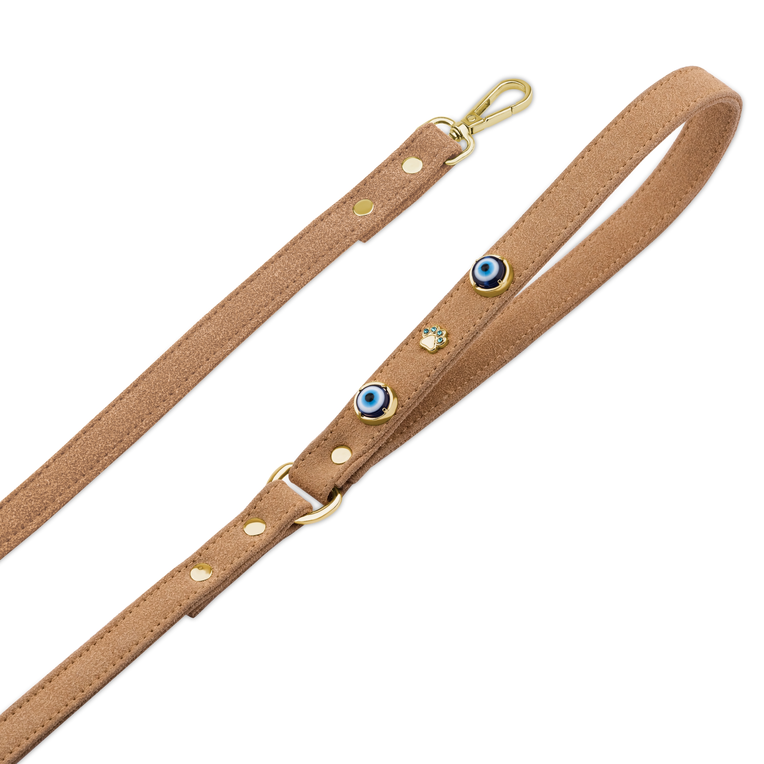 Evil Eye Dog Leash Suede