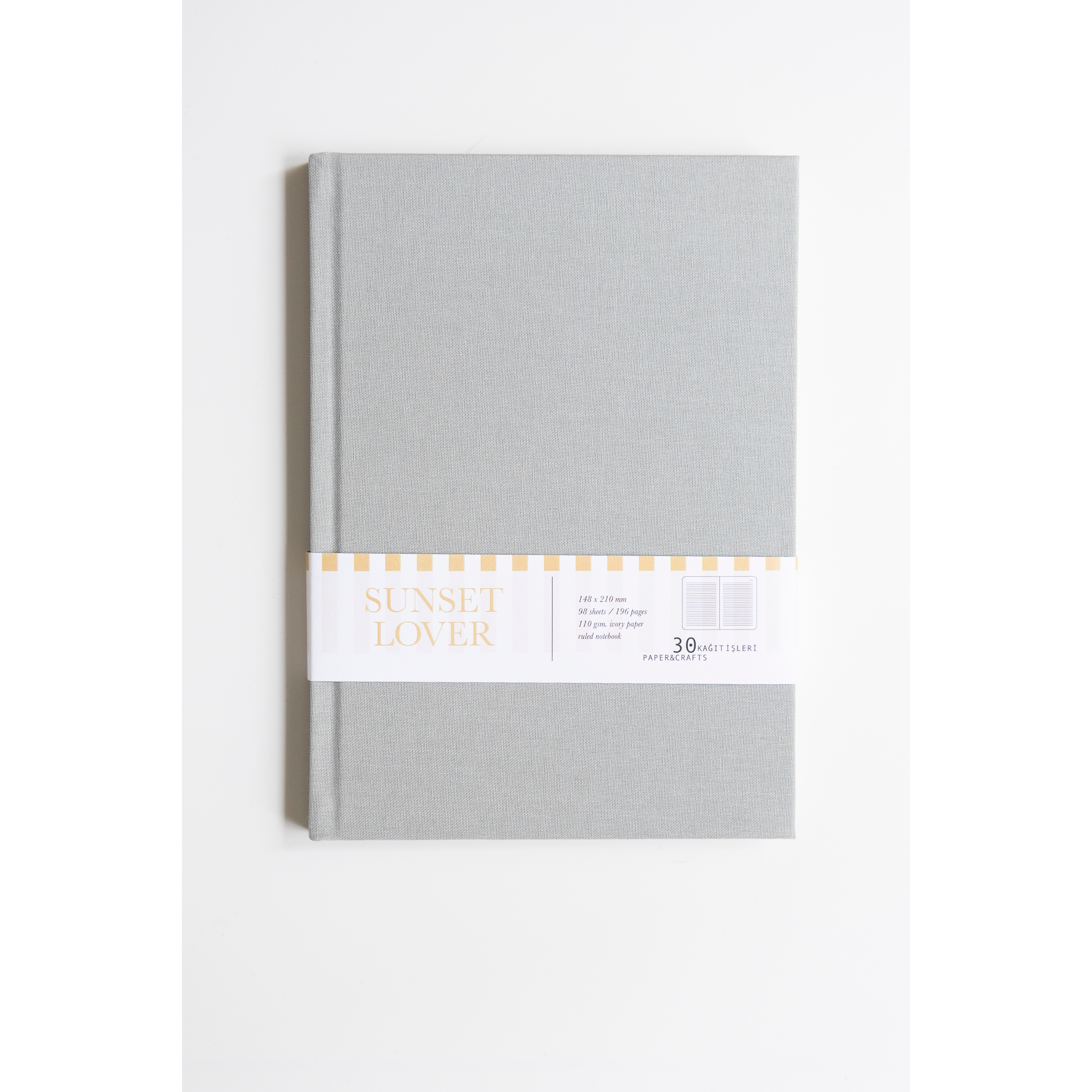 Sunset Lover  Lined Hardcover Notebook