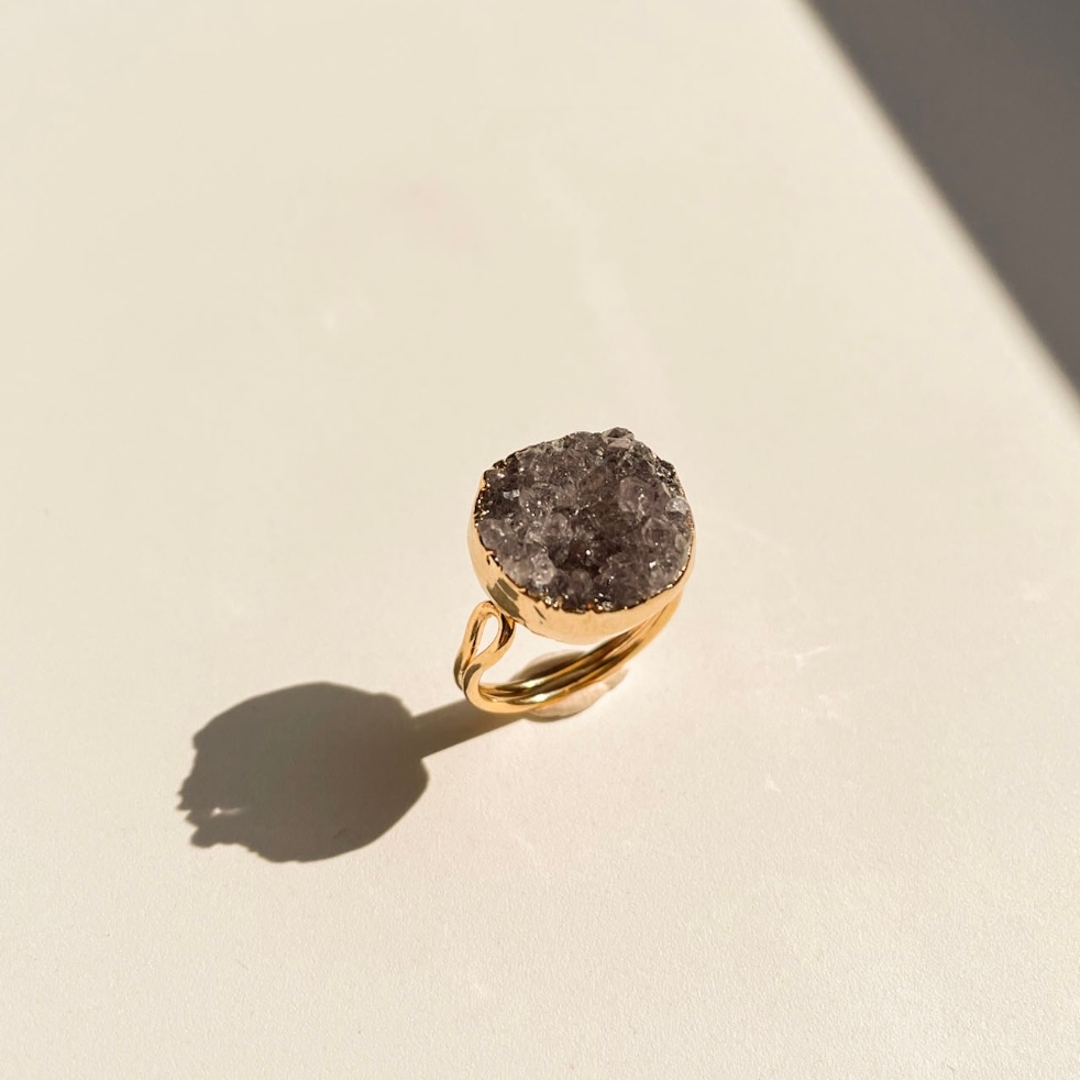 Raw Amethyst Ring