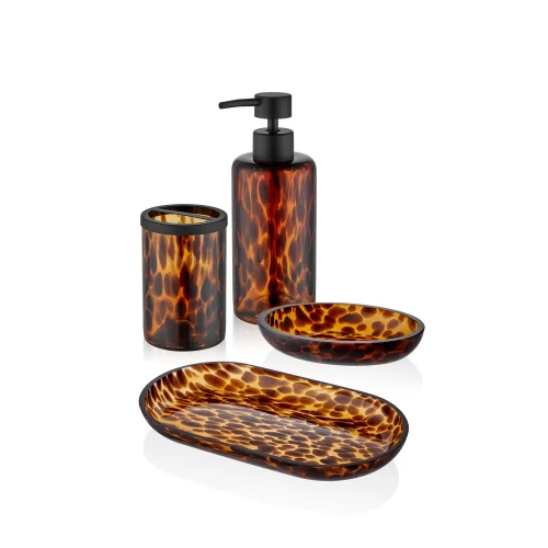 The Mia - Leo 4 Piece Amber Bathroom Set 2628