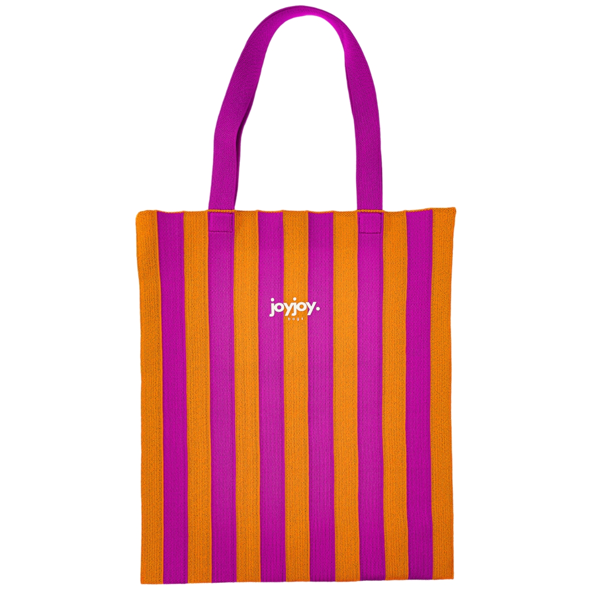 Sunset Delight Striped Shopper Bag