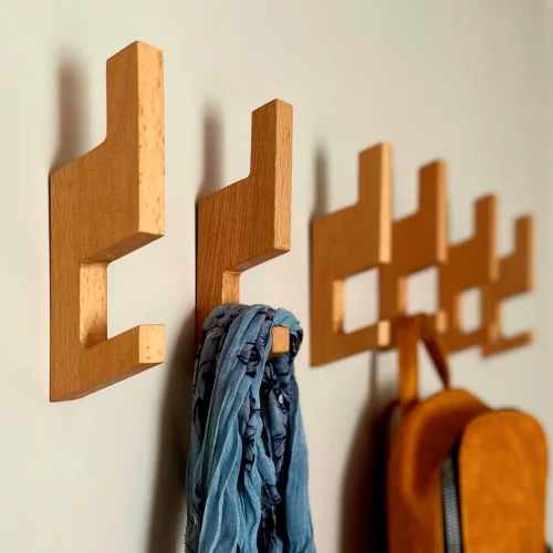 Vune Concept - Salsa Handmade Wooden Hanger Set Of 3