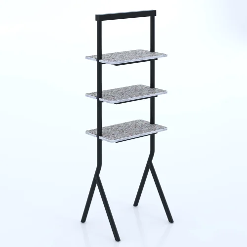 Byda Mobilya - Pozy - Modular Decorative Rack - Iron Skeleton - Recycling Composite Panel (rcp)