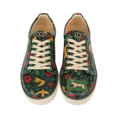 DOGO Women Vegan Leather Sneakers Arrows Frida Kahlo Design