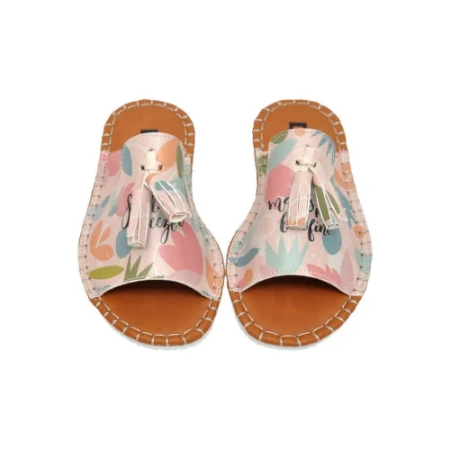 DOGO - Kids Vegan Leather Slippers - Summer Breeze Design