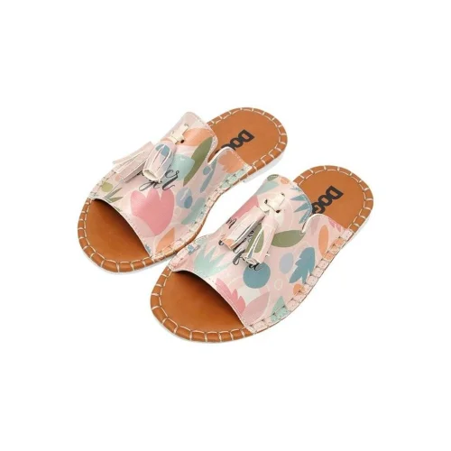 DOGO - Kids Vegan Leather Slippers - Summer Breeze Design