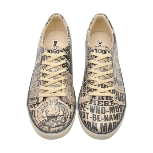 DOGO - Men Vegan Leather Sneakers - Warner Bros Daily Prophet Harry Potter Design