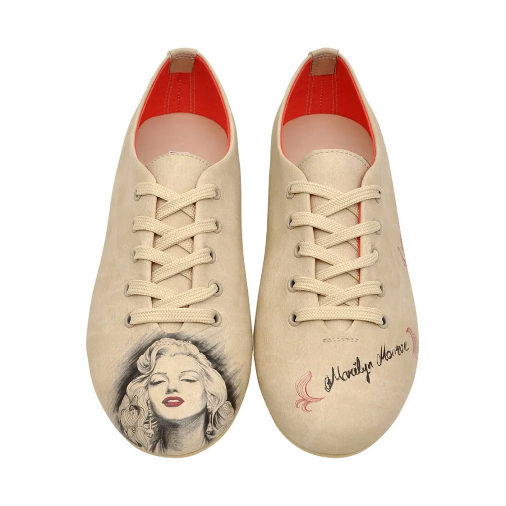 DOGO Women Vegan Leather Sneakers Marilyn Monroe Design hipicon