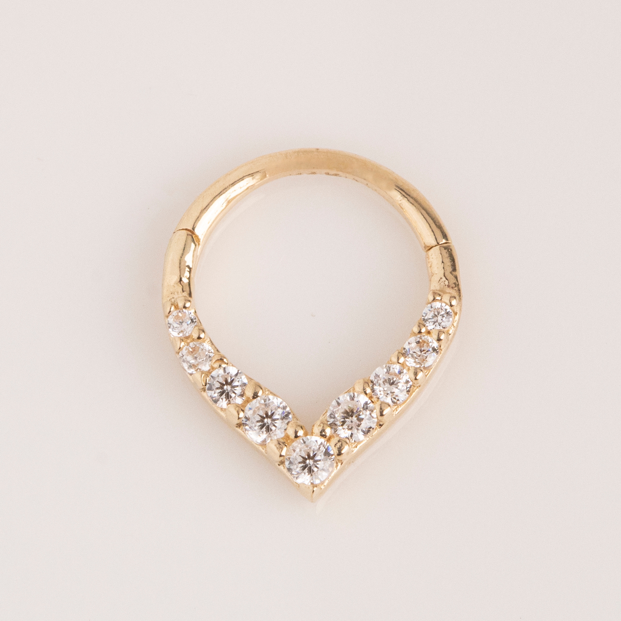 14k Gold Hoop Nose Septum Ring