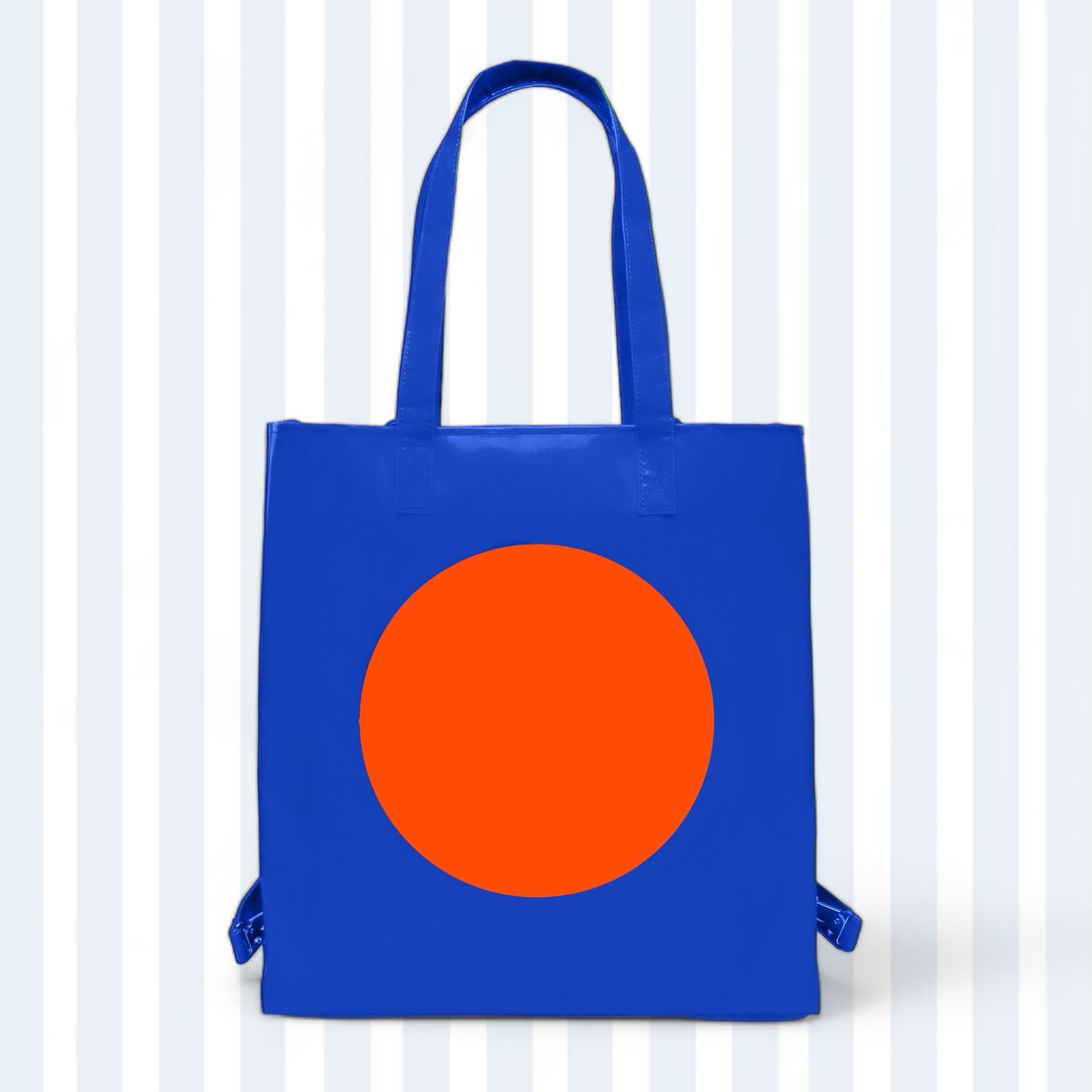 Blue W/ Orange Dot Bag