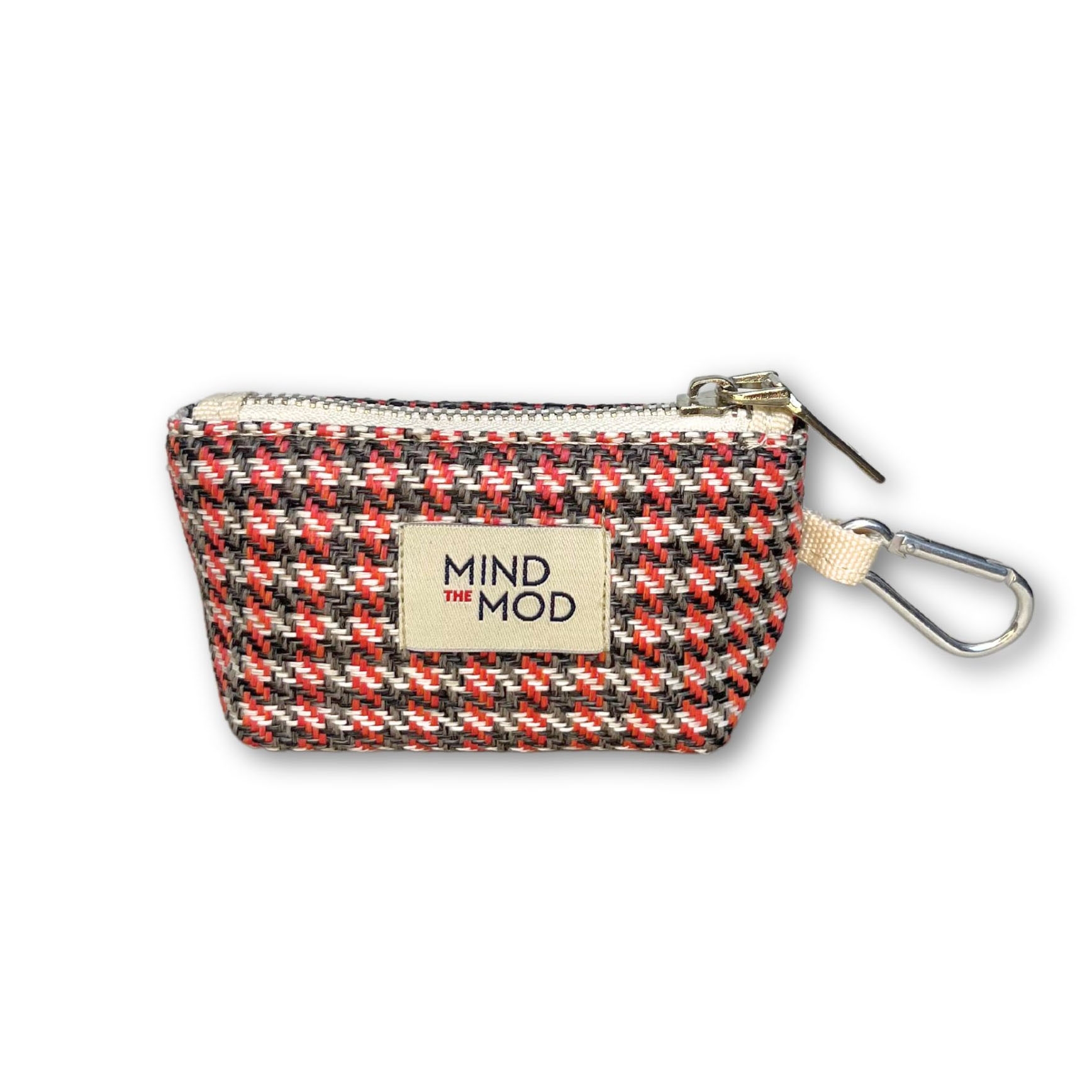 Hound's Tooth Poop Bag Pouch