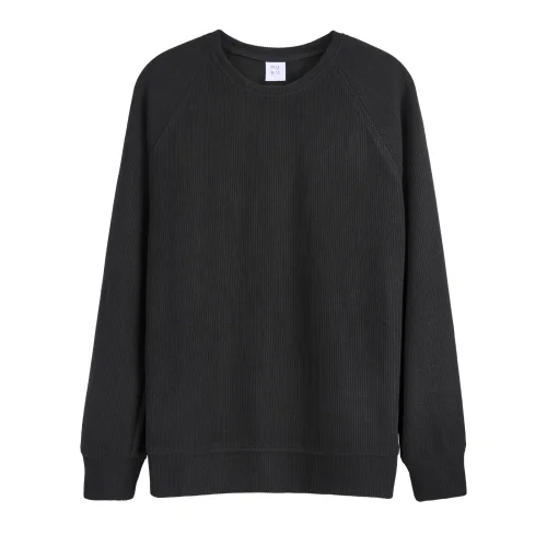 MUBU İstanbul - Flexible Self-knitted Ultra-soft Fabric Raglan Sleeve Sports Sweatshirt