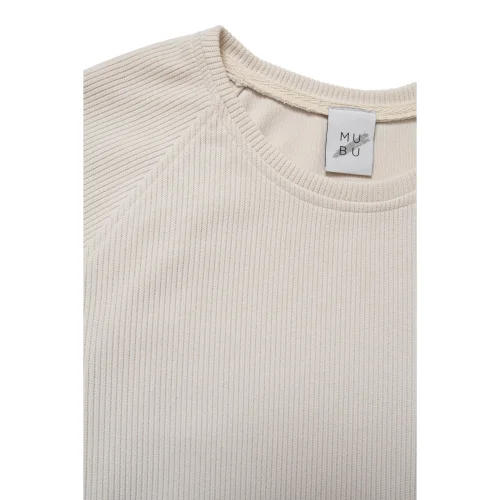 MUBU İstanbul - Flexible Self-knitted Ultra-soft Fabric Raglan Sleeve Sports Sweatshirt