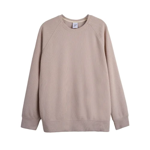 MUBU İstanbul - Flexible Self-knitted Ultra-soft Fabric Raglan Sleeve Sports Sweatshirt