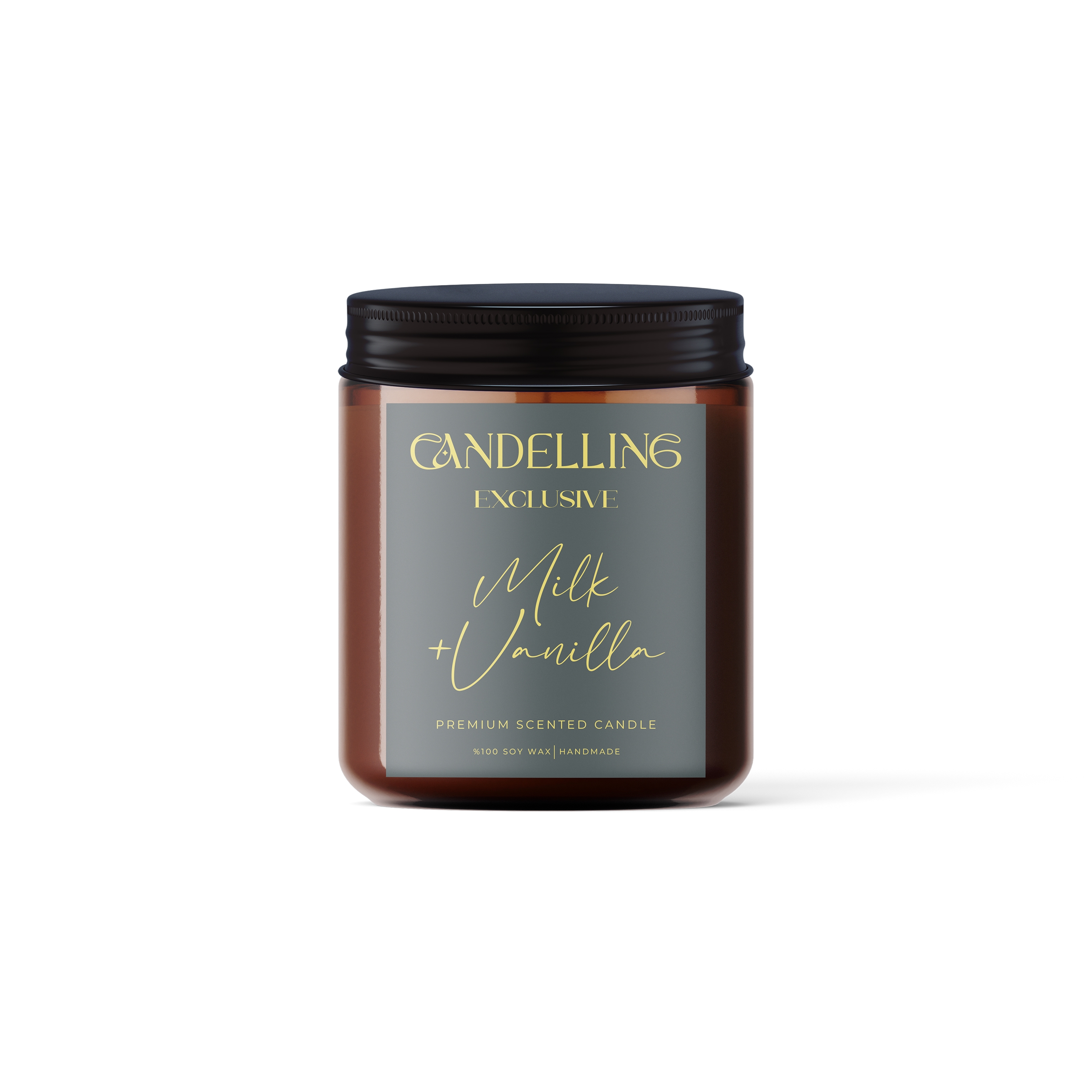 Candelling Exclusive Serisi Milk + Vanilla Candle 250 Ml