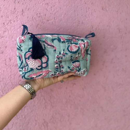 Bapubags - Bella Quilted Makeup Bag