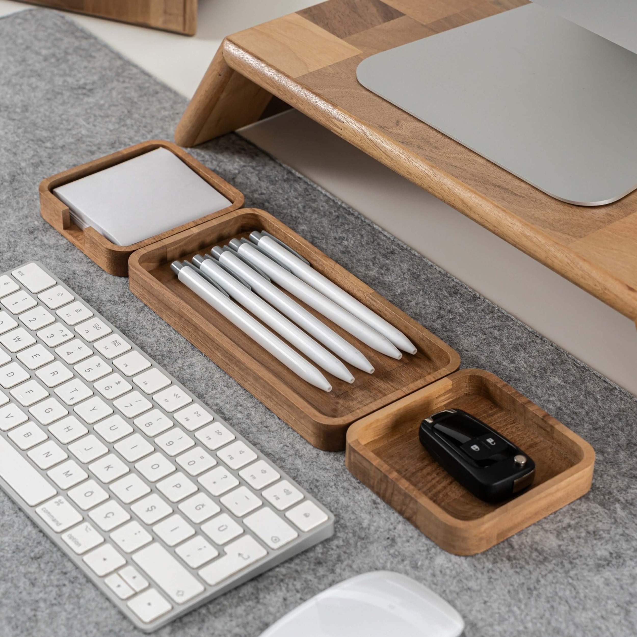 Wblocks Wooden Desk Organizer Set Of 3