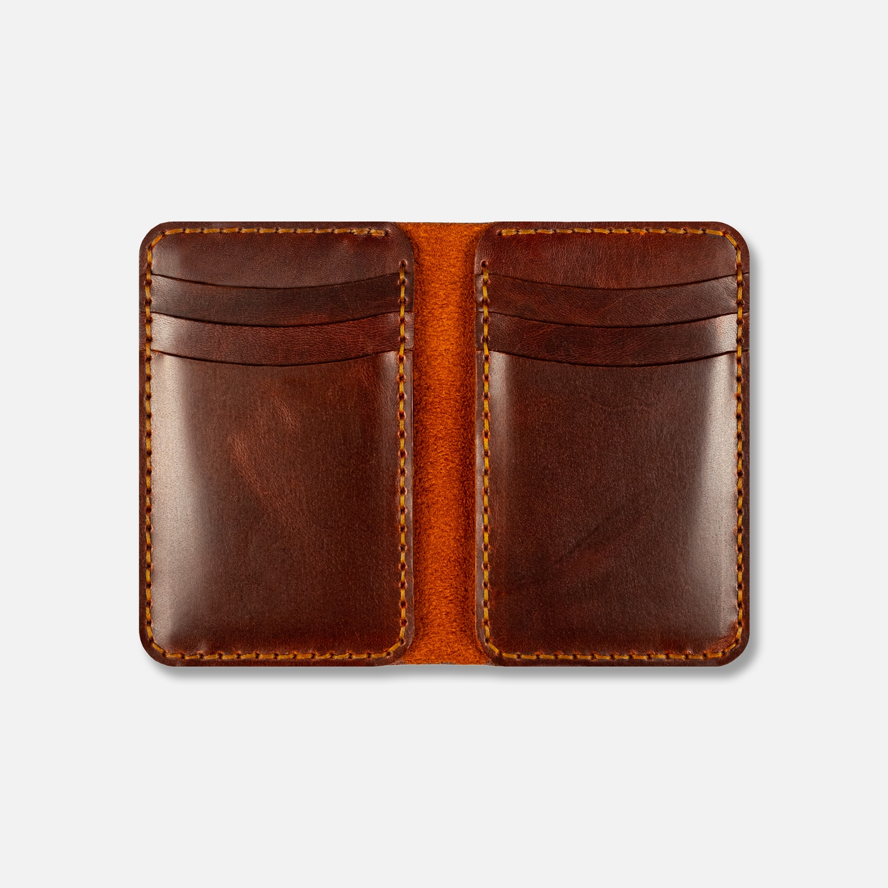 Vertical Leather Wallet Antique Series