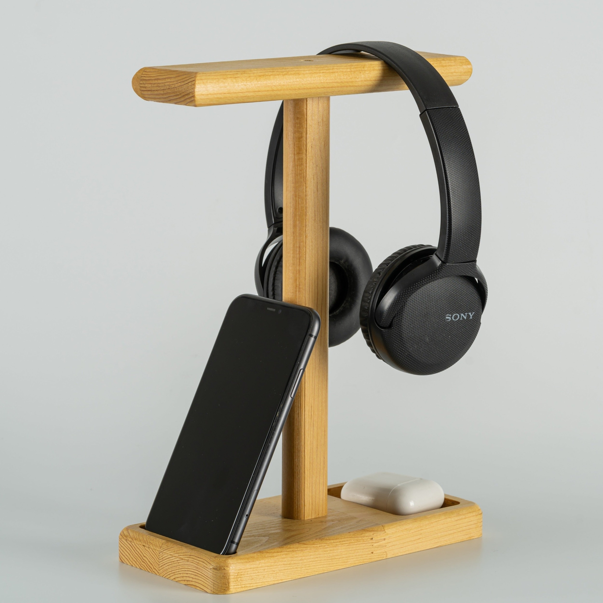 Wooden Headphone Stand