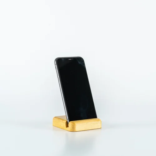 WoodsUpp - Wooden Desktop Phone Holder