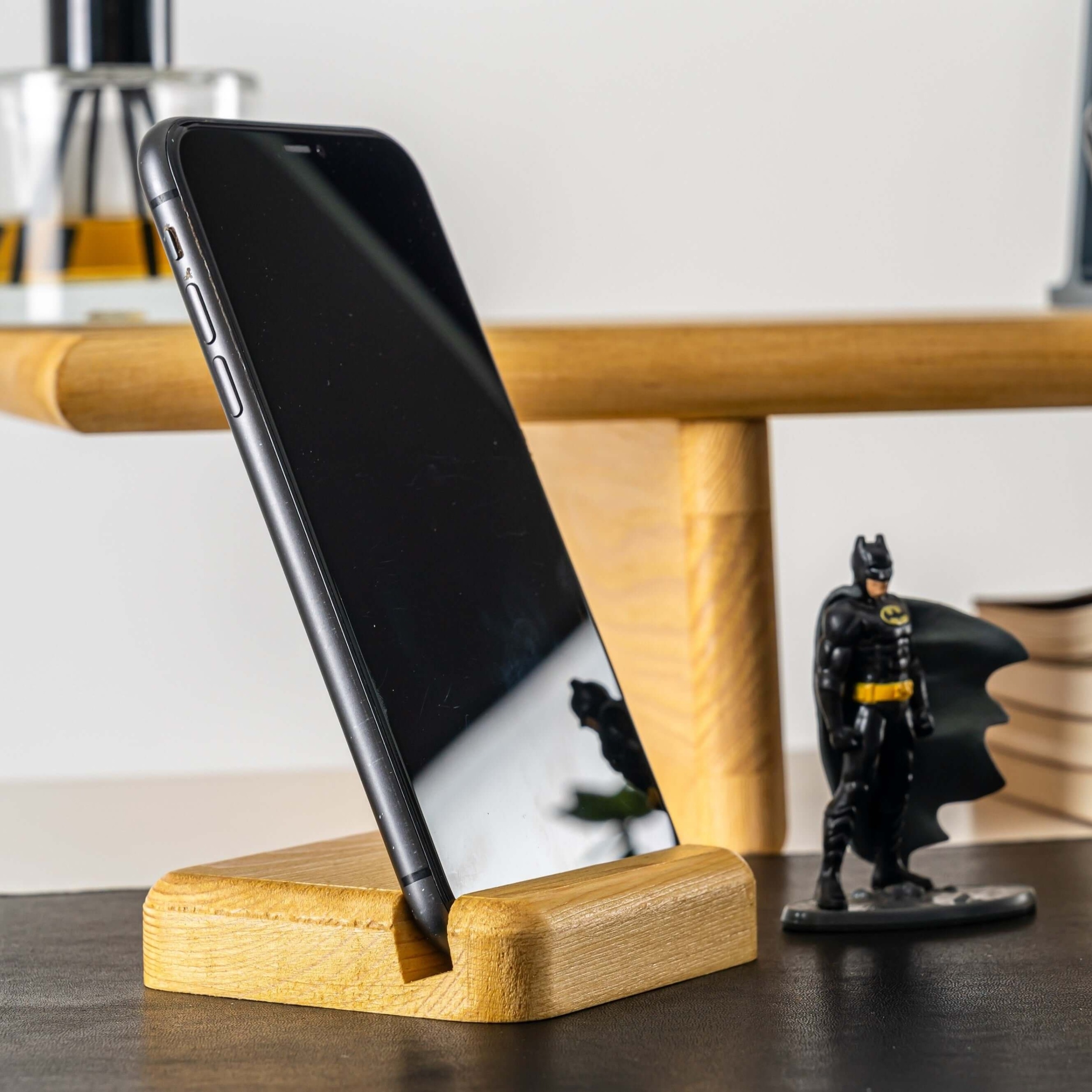 Wooden Desktop Phone Holder