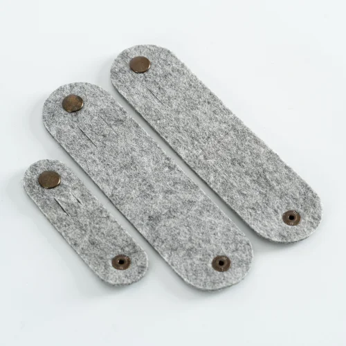 WoodsUpp - Felt Cable Organizer - Set Of 3