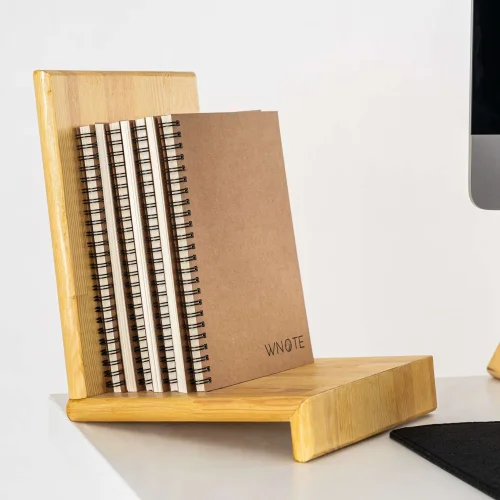 WoodsUpp - Stek Wooden Desktop Book & Notebook Holder