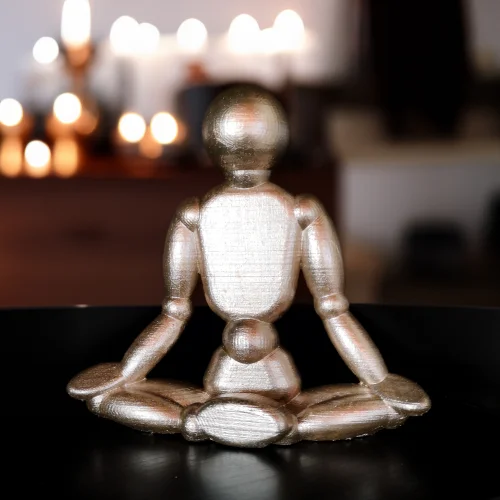 42A35 Home & Living - Yoga Lotus Pose Model Sculpture