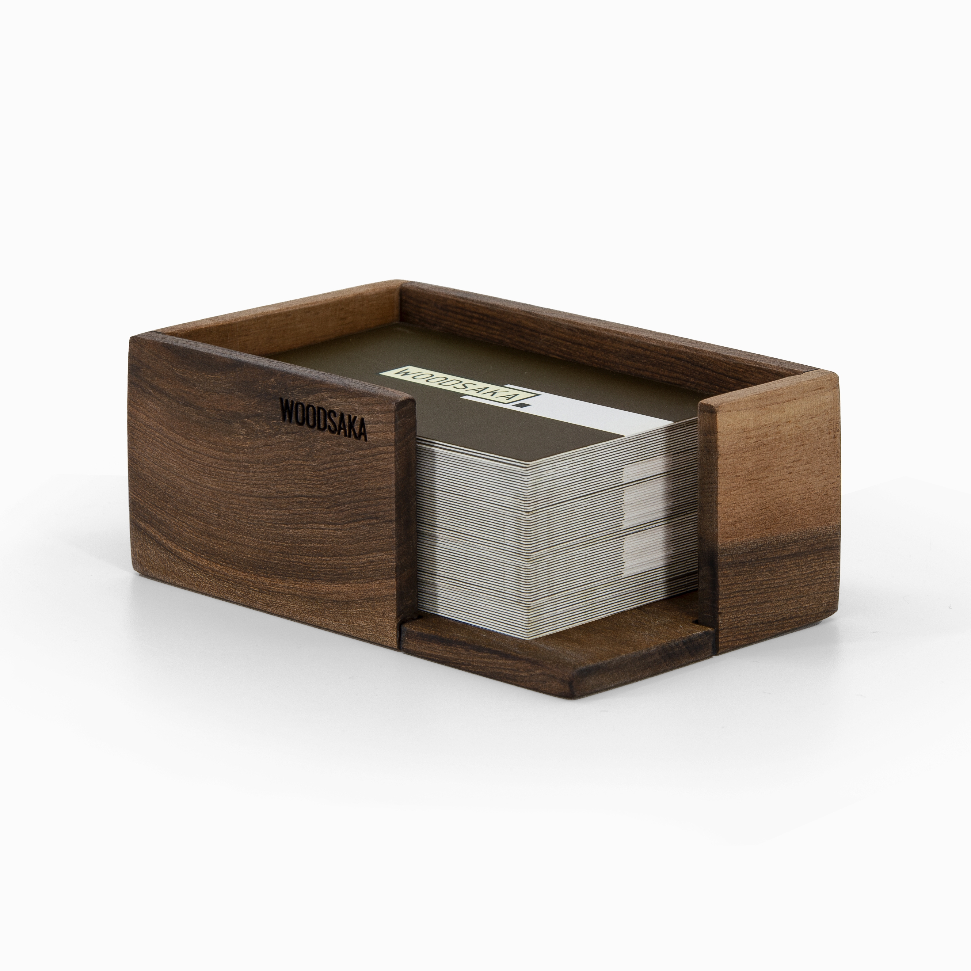 Business Card Holder Walnut