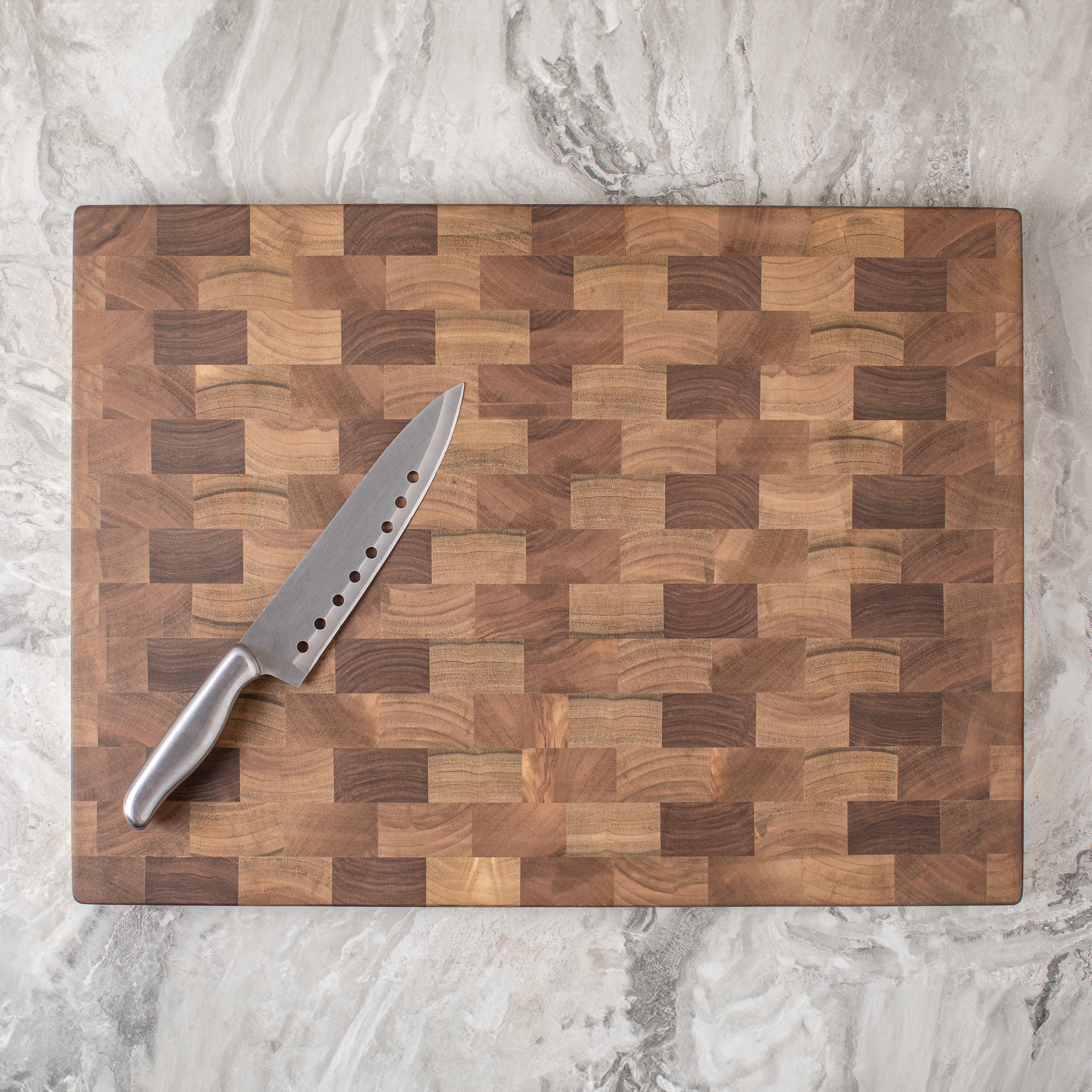 End Grain Handmade Walnut Cutting Board | Food Preparation, Presentation, Serving And Decorative Use