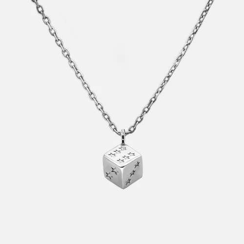 Raftaf - Dice Silver Necklace