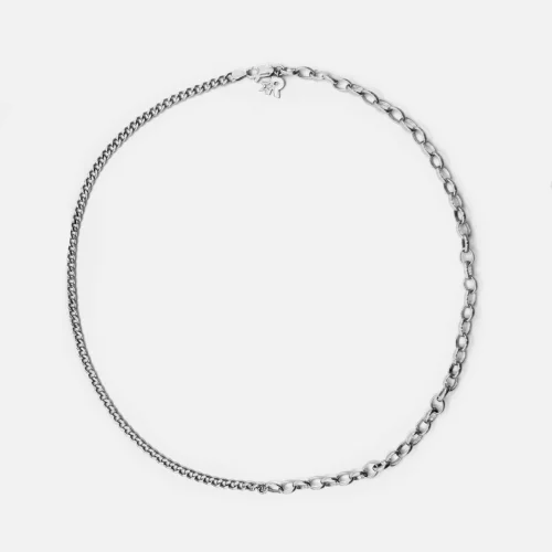 Raftaf - Dual Chain Silver Necklace