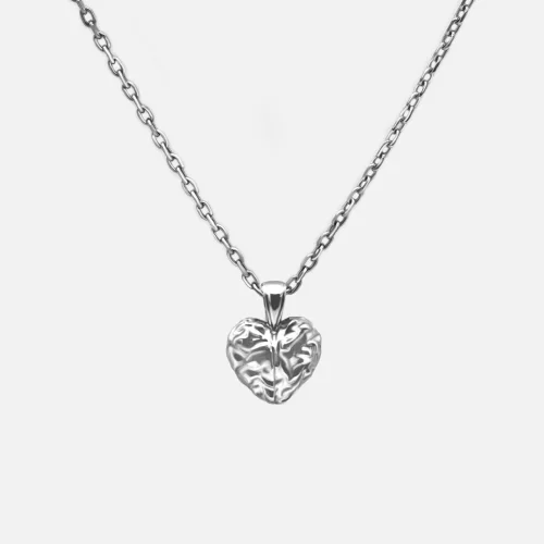 Raftaf - Heart Silver Necklace