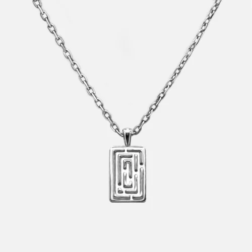 Raftaf - Maze Silver Necklace