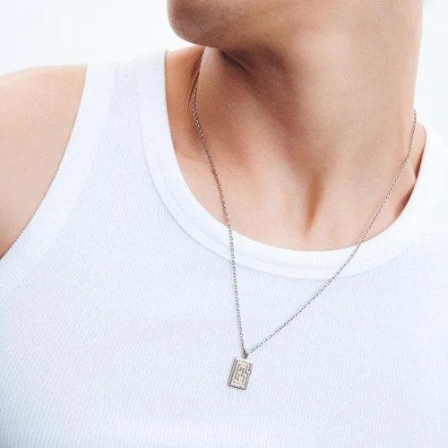 Raftaf - Maze Silver Necklace