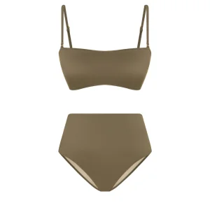 Hermia Women's Strapless High-waist Bikini Set