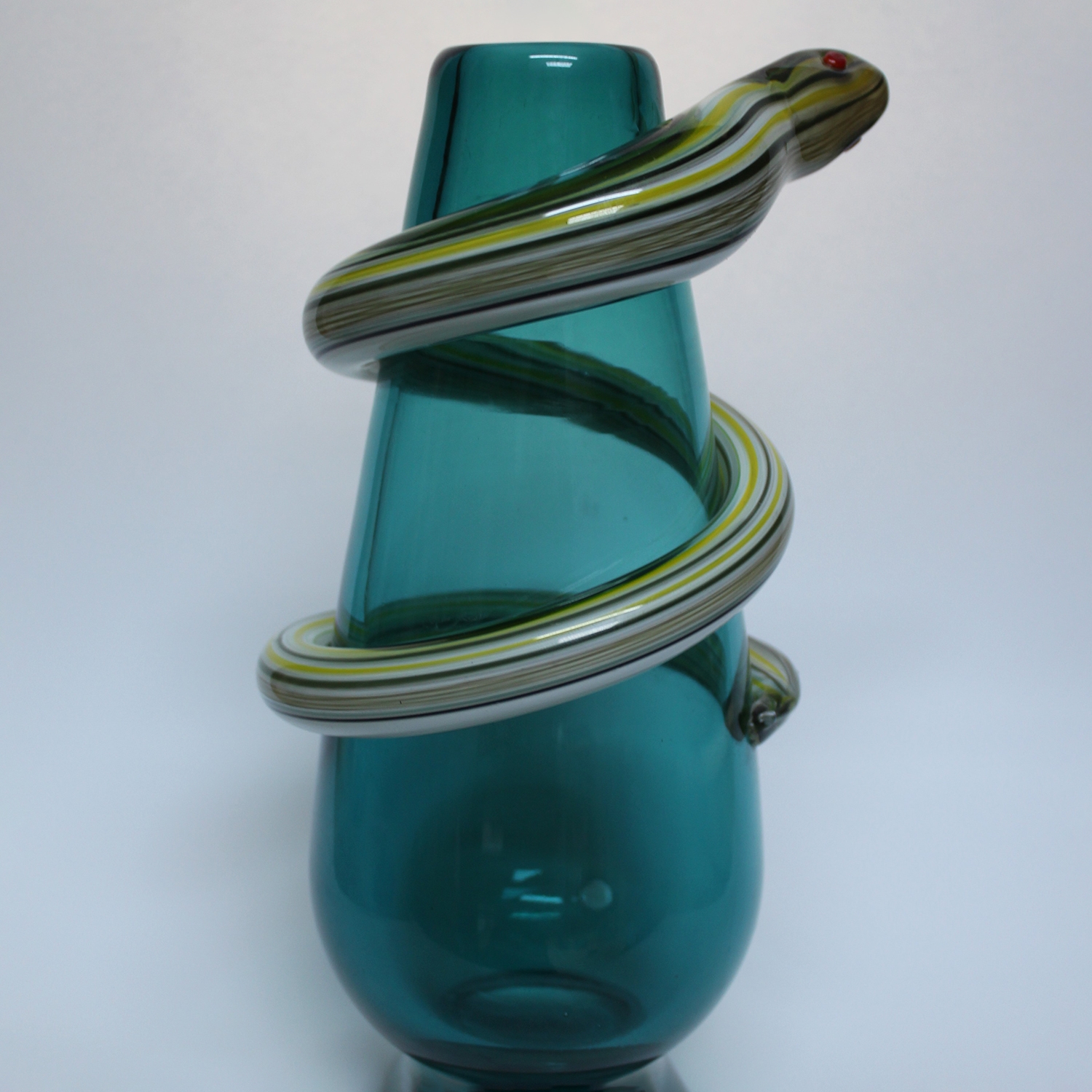 Glass Blowing Vase With Snake