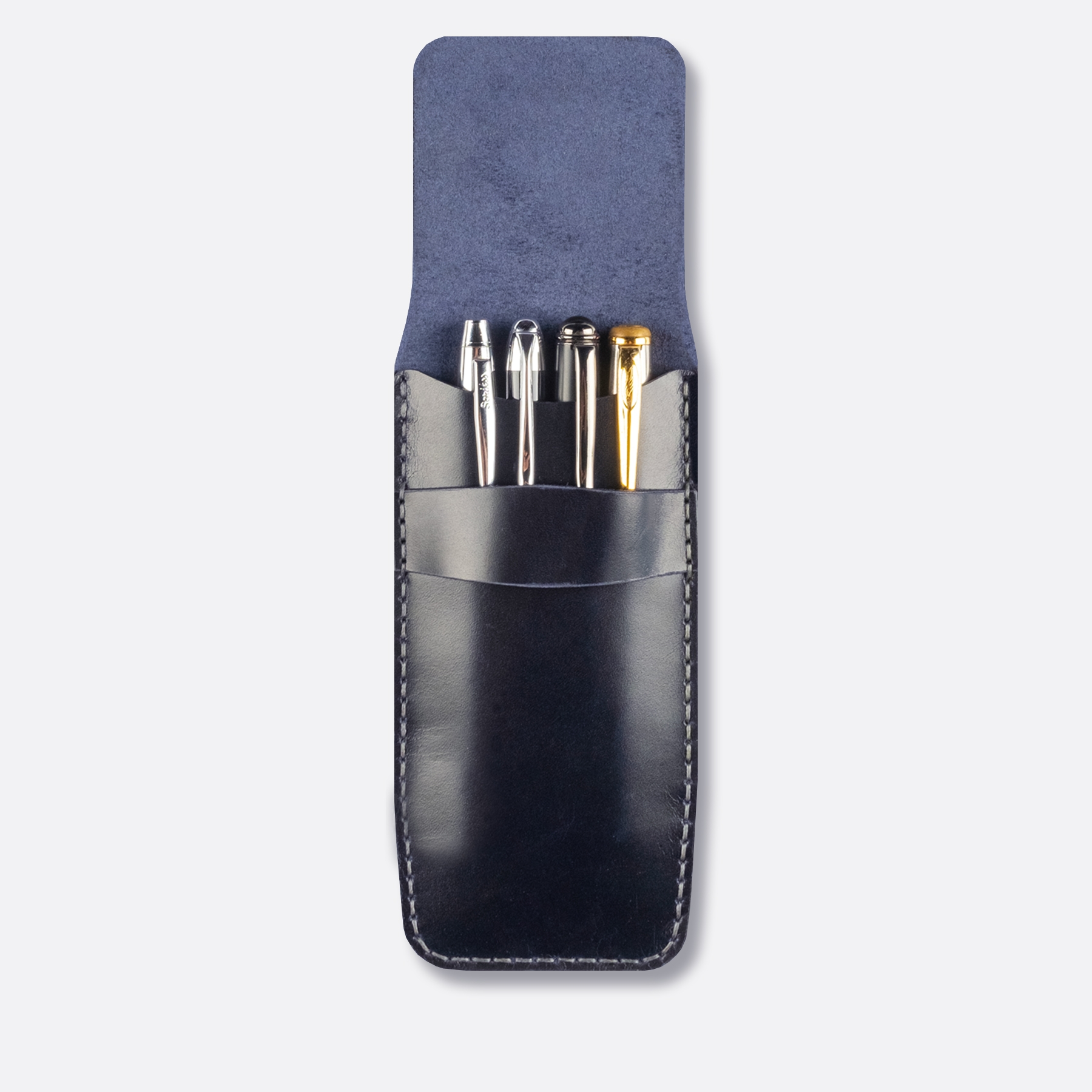 Leather Pen Holder Antique Leather Series