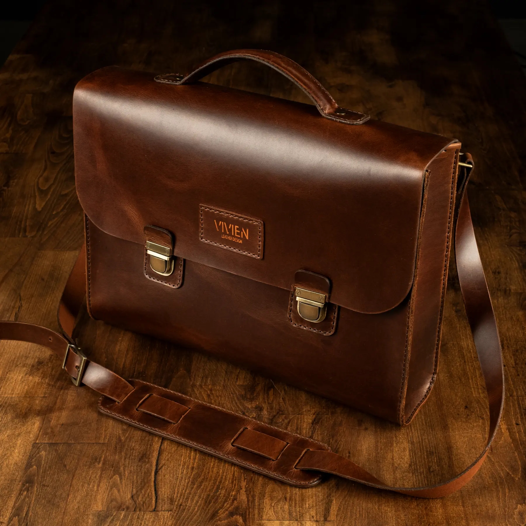 Leather Briefcase - Business Bag