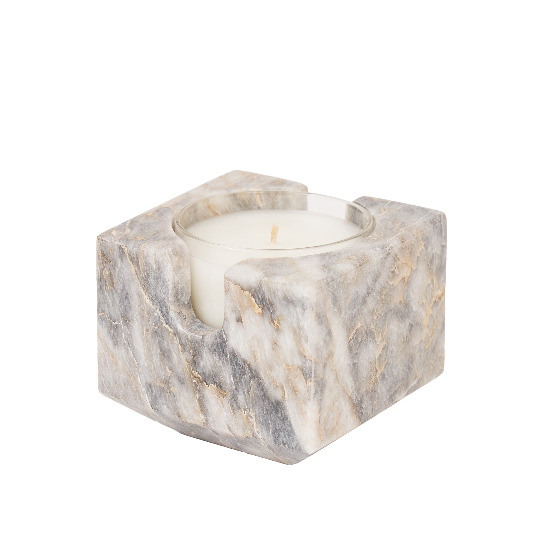 Glow Arizona Marble Candle Holder