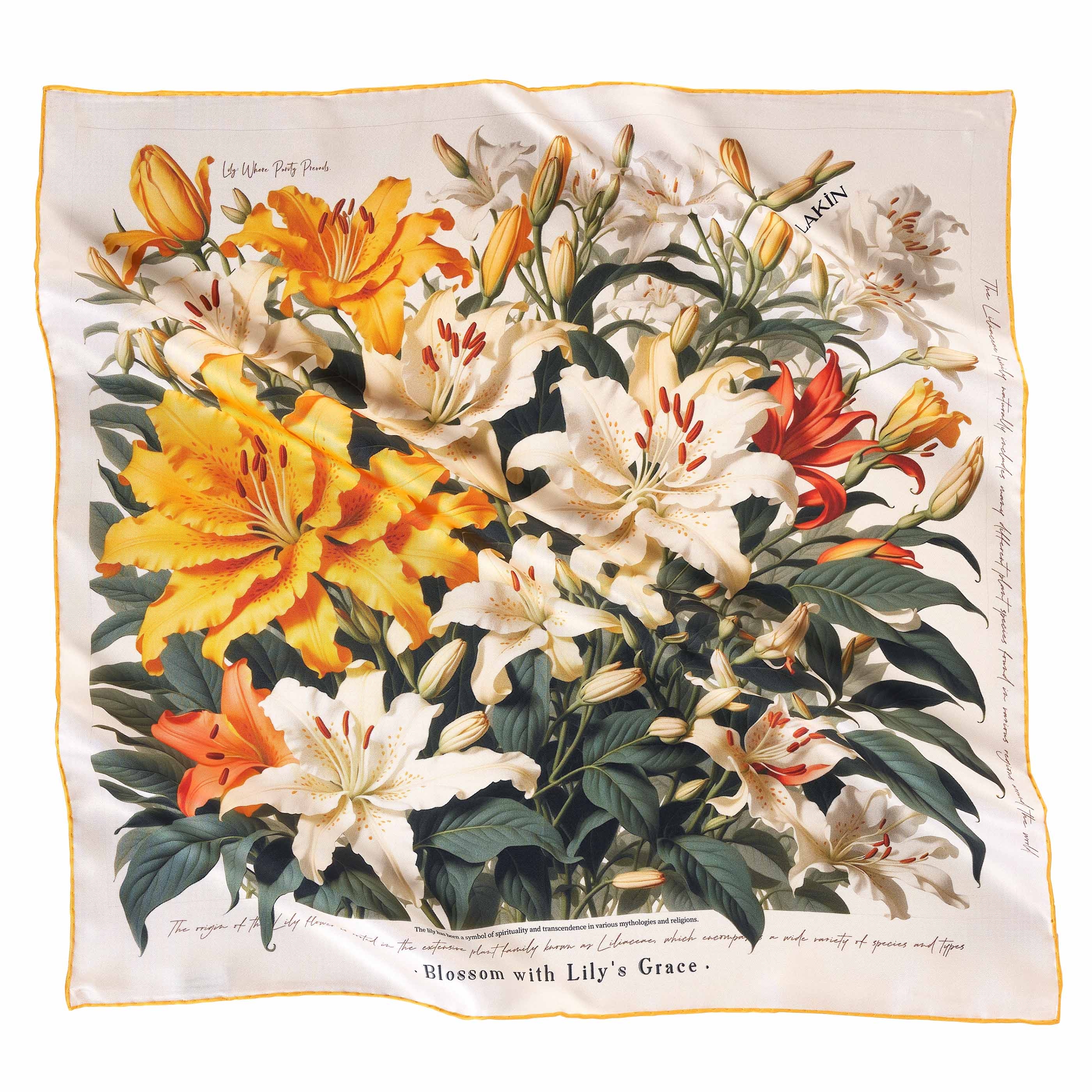 Lily's Grace Twill Silk Scarf