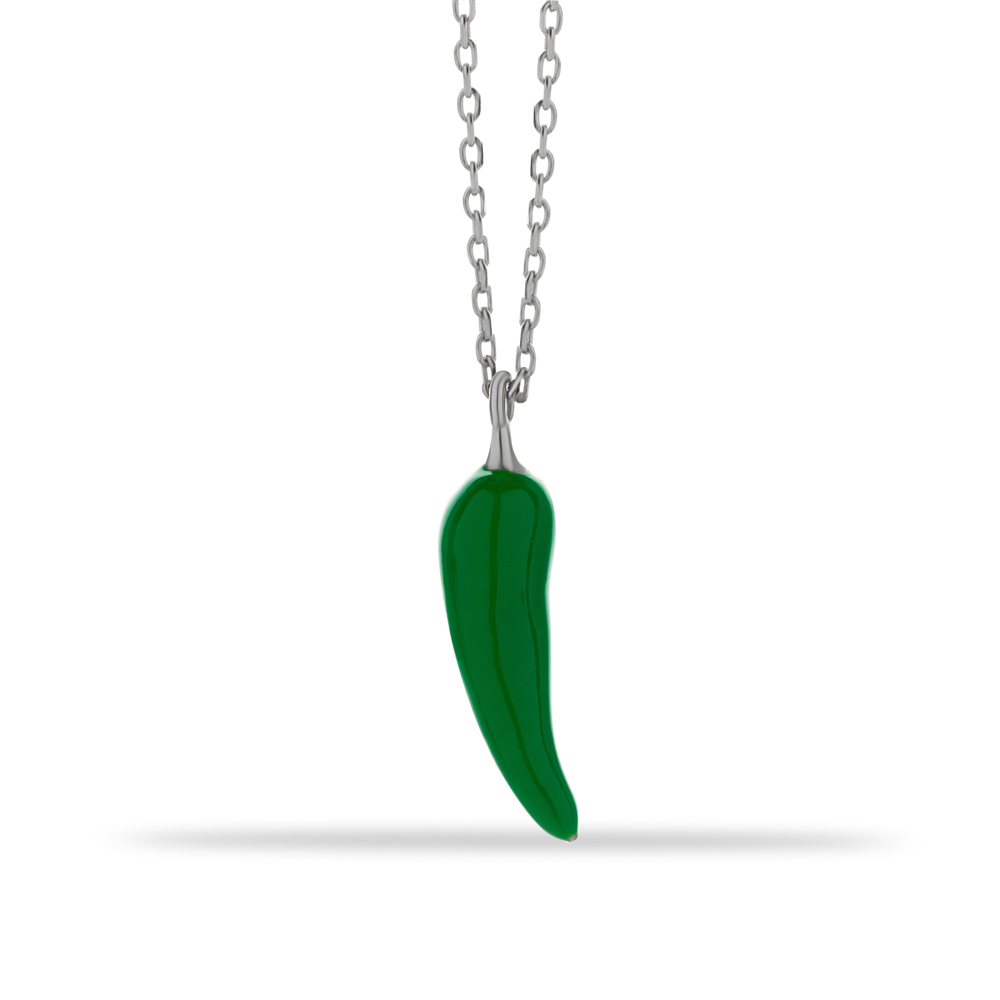 14k Gold Green Pepper Necklace