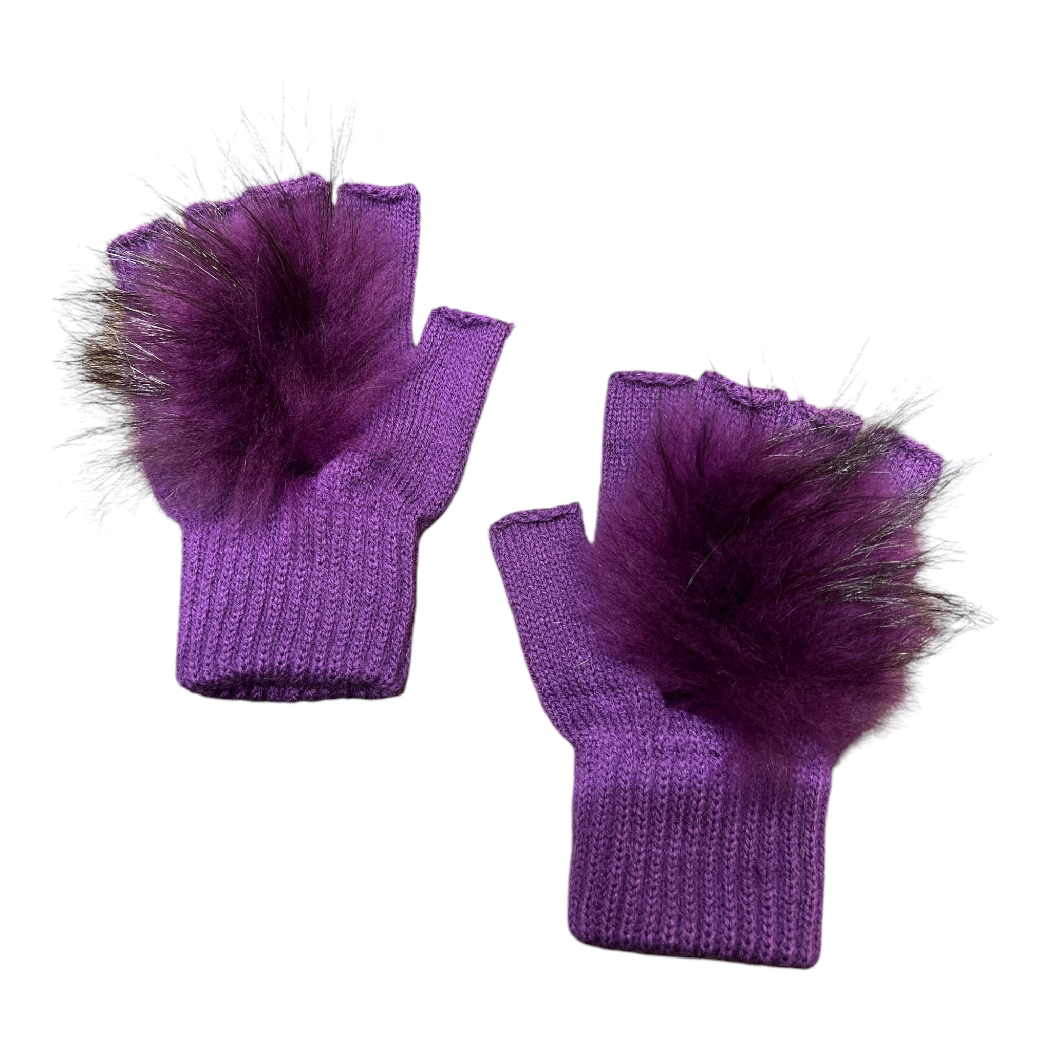 Furry Fingerless Gloves