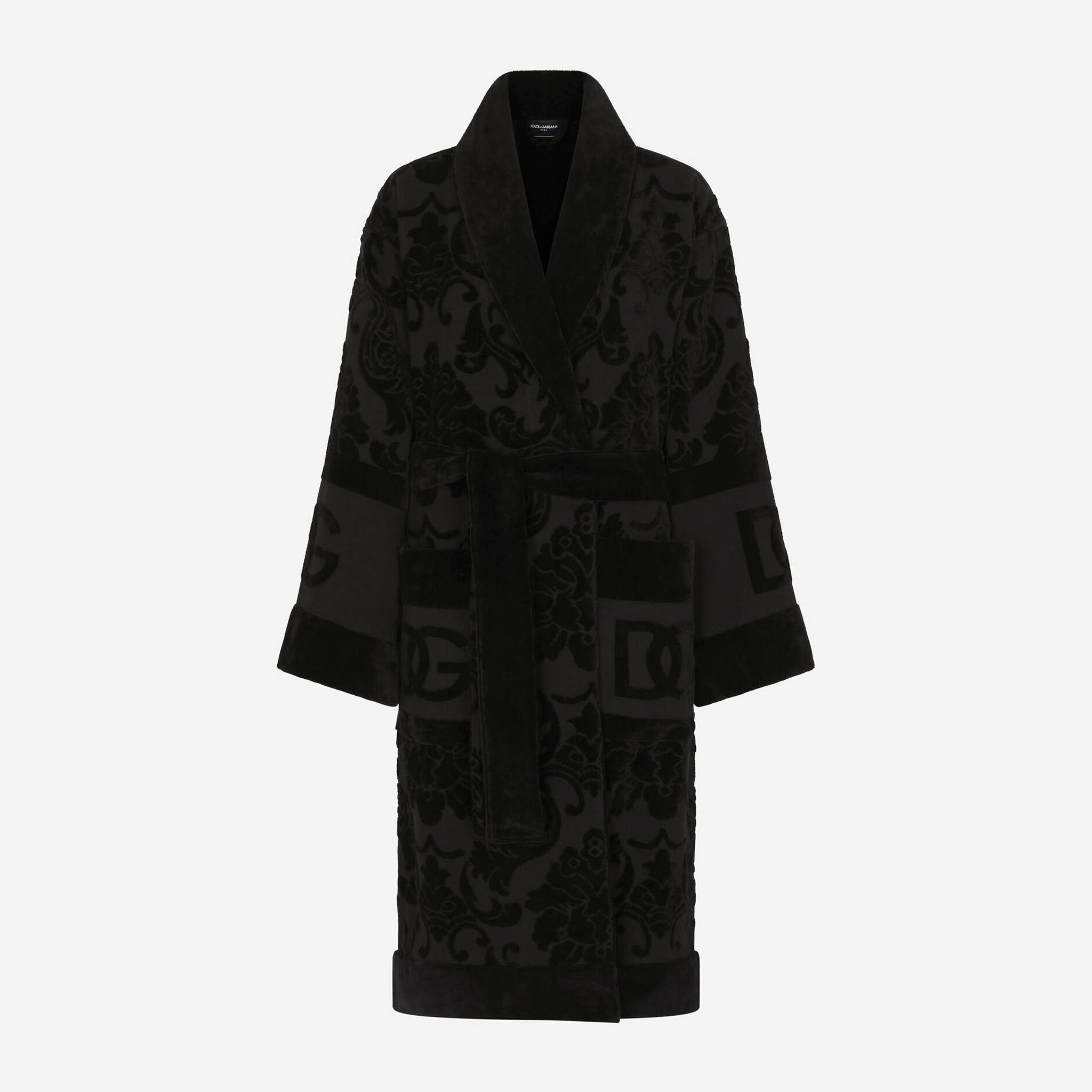 D&g Patterned Bathrobe