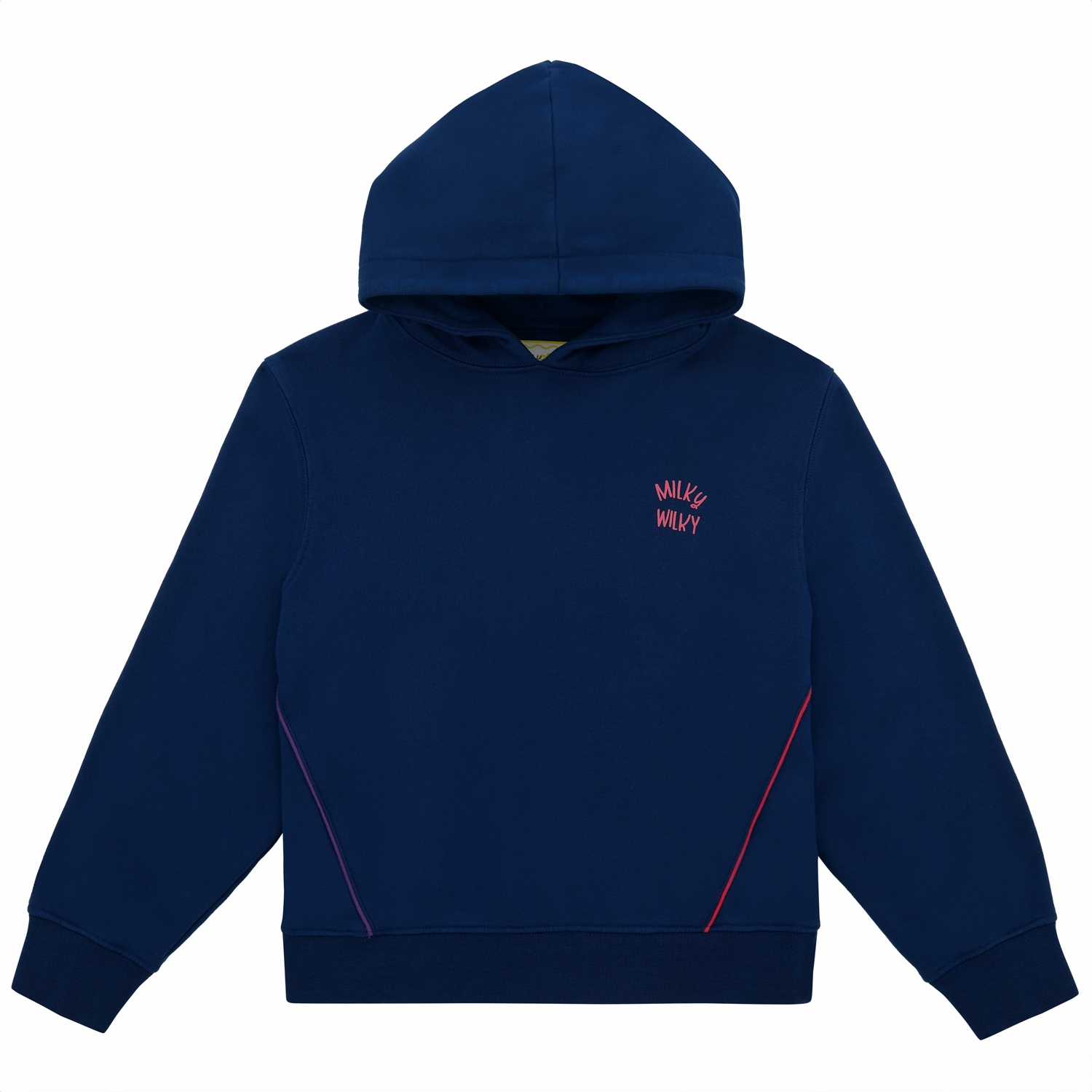 Kız Çocuk Kapüşonlu Biyeli Sweatshirt