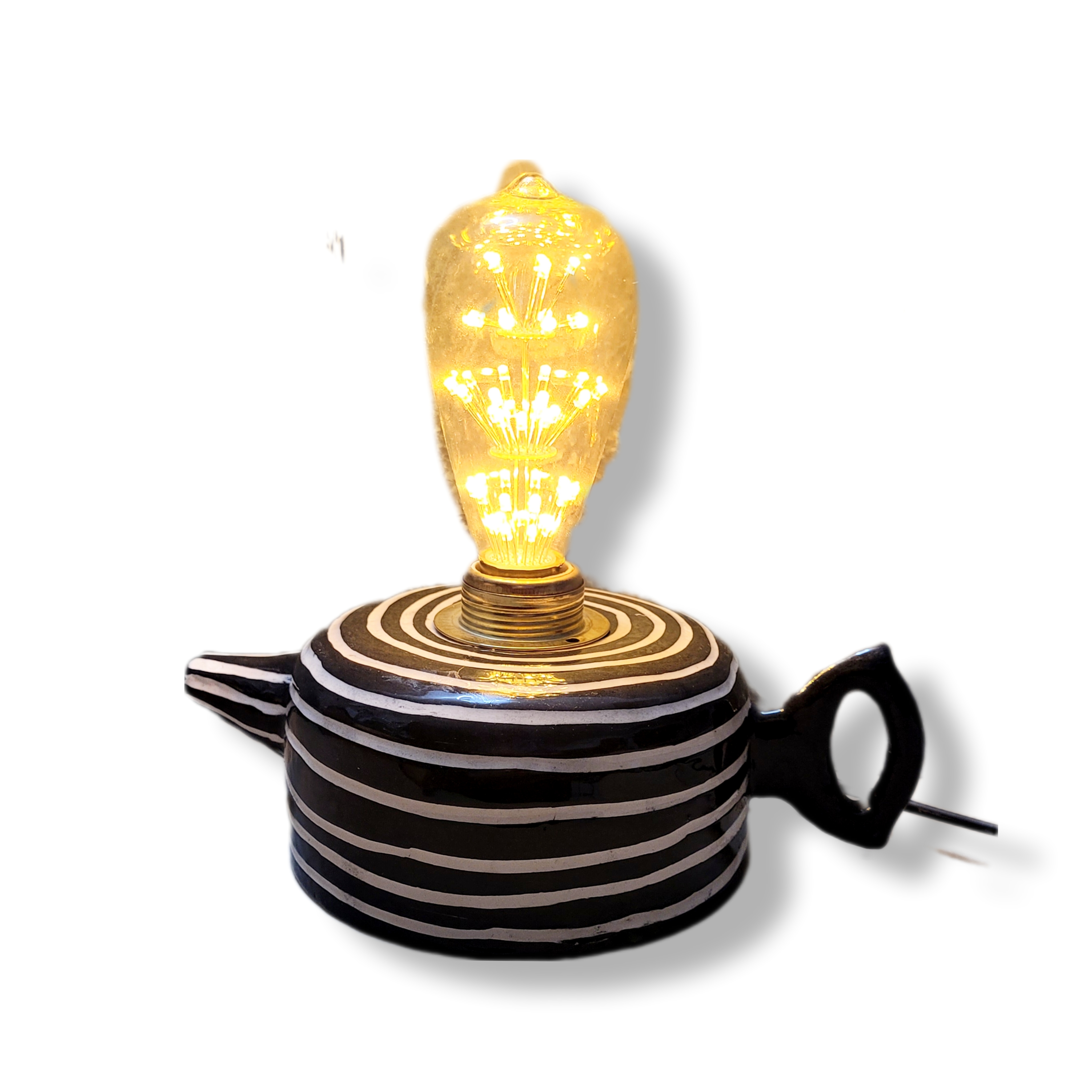 Striped Teapot Lighting